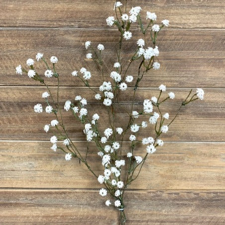 35" White Baby'S Breath Spray