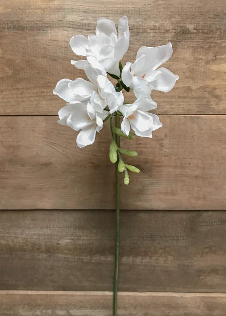 21" WHITE FREESIA SPRAY