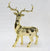 31"H And 20"H Resin Gold Plating Standing/Sitting Deer