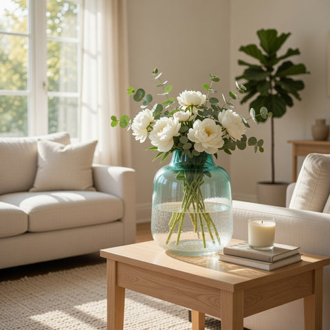 Glass Vase Decor | Glass Vase | Table Centerpiece