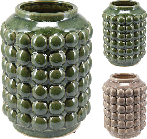 Vase Bobble 19Cm 2Ass Clr