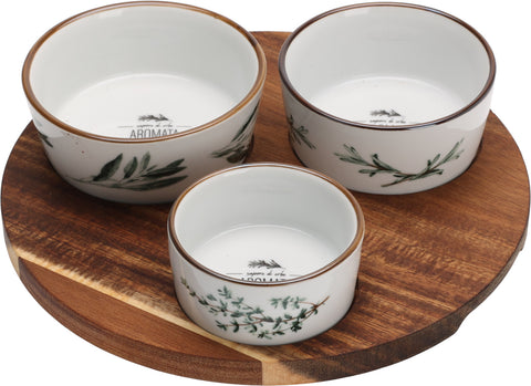 Serving Set Of 4Pcs White Clr