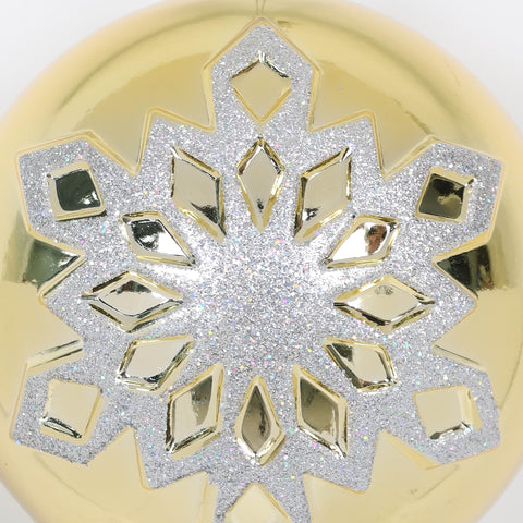 200Mm Gold Silver Shatterproof Ornament | Christmas Decor | Festive Holiday Decoration