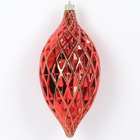 300Mm Shatterproof Ornament_Green With Gold Glitter | Christmas Decor | Festive Holiday Decoration