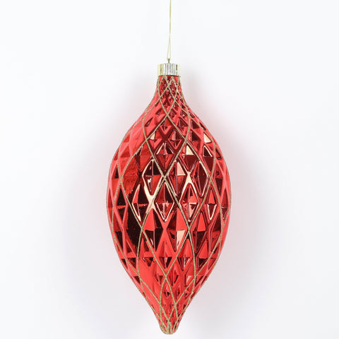 300Mm Shatterproof Ornament_Green With Gold Glitter | Christmas Decor | Festive Holiday Decoration