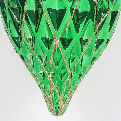 300Mm Shatterproof Ornament_Gold With Silver Glitter | Christmas Decor | Festive Holiday Decoration