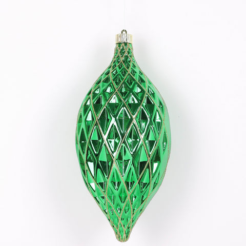 300Mm Shatterproof Ornament_Gold With Silver Glitter | Christmas Decor | Festive Holiday Decoration