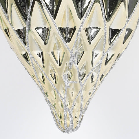 300Mm Shatterproof Ornament_Red With Gold Glitter | Christmas Decor | Festive Holiday Decoration