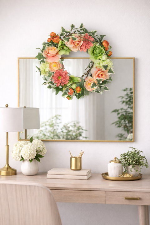 Couronne florale de 20 pouces