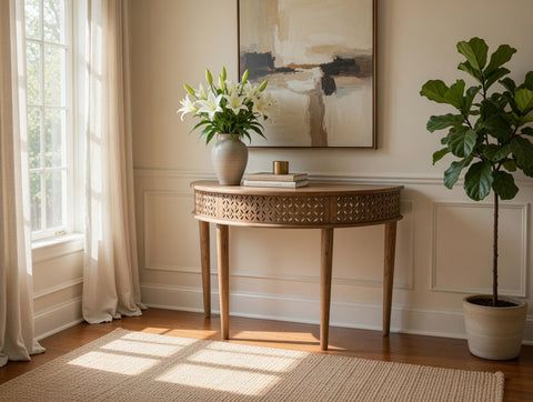 43*22*33"H Half Round Table