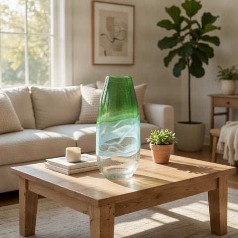 Glass Vase Decoration | Glass Vase | Table Centerpiece