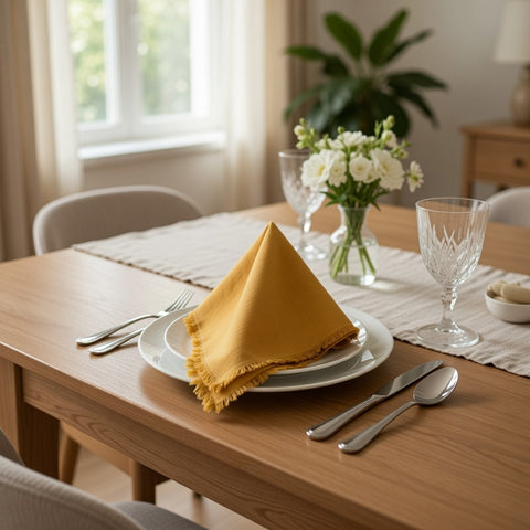 SET OF 2 Frayed Dandelion Napkin 22in. x 22in.