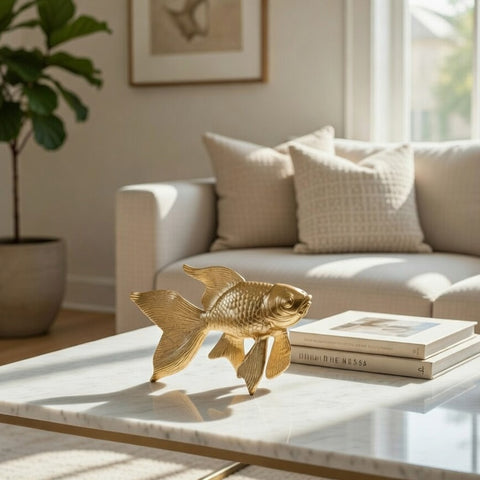 Anatomical Gold-Fish Sculpture (S) Gold