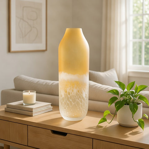 Glass Pot Decoration | Glass Vase | Table Centerpiece