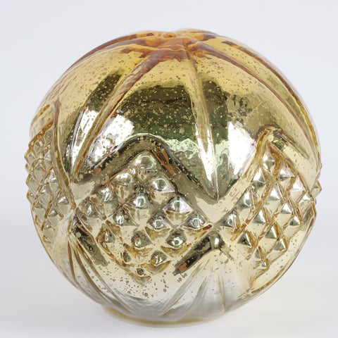Christmas 7.75*7.5*0.0'' Glass Ball Décor W/Lite
