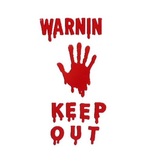 SS HL 6X12 HAW GEL CLING WARNING