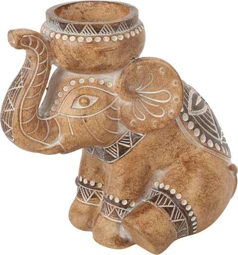 Elephant Tealight Holder 15Cm