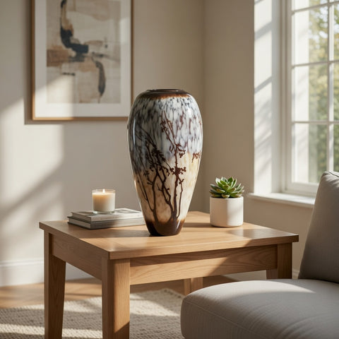 Glass Pot Decoration | Glass Vase | Table Centerpiece