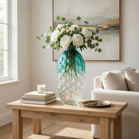 17.5*37Cm  Glass Vase Decoration | Glass Vase | Table Centerpiece
