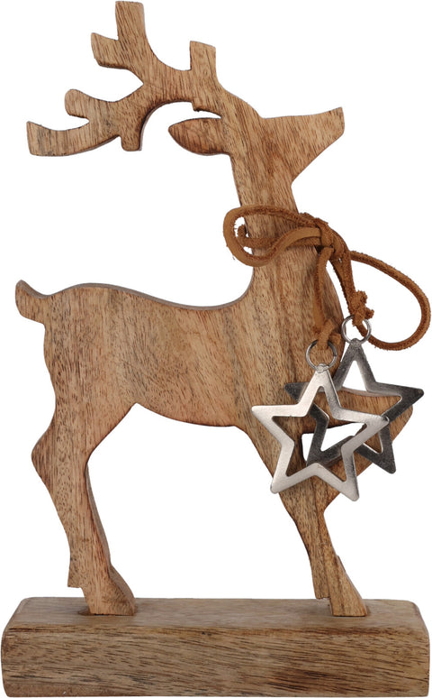Reindeer On Base 26Cm