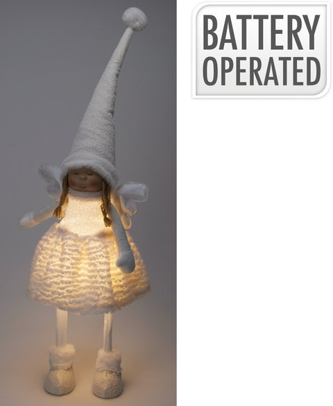 Angel Girl W Led 81Cm White