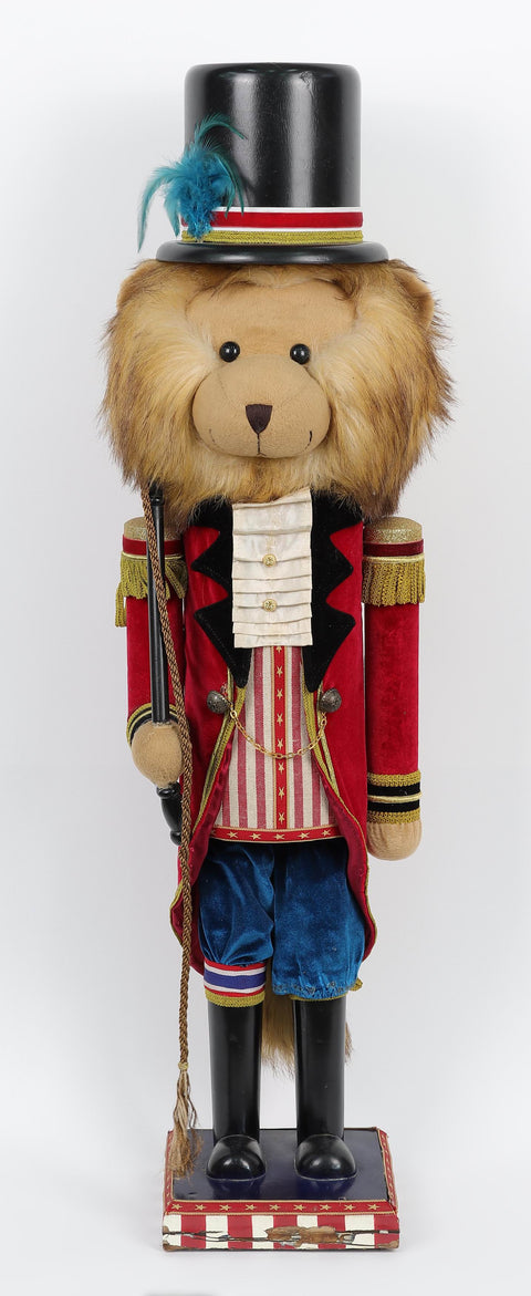 38.5 Inch Wooden Nutcracker - Lion