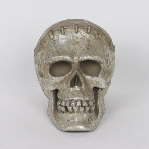 4.5*6.75*5.0''Silver Resin Skull Décor