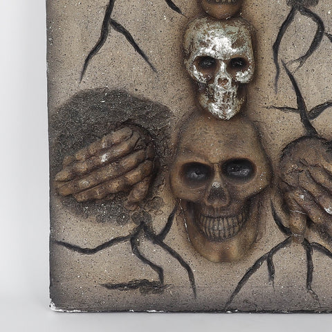 24"H Styrofoam Tombstone+B/O 8 M Lamp Decoration