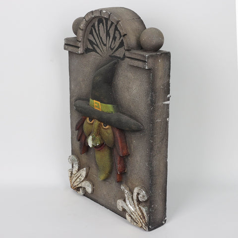 15*5.25*24'' Witch Tombstone W/Lite Décor