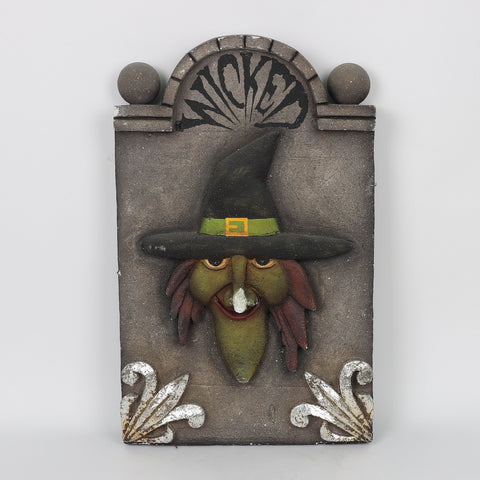 15*5.25*24'' Witch Tombstone W/Lite Décor