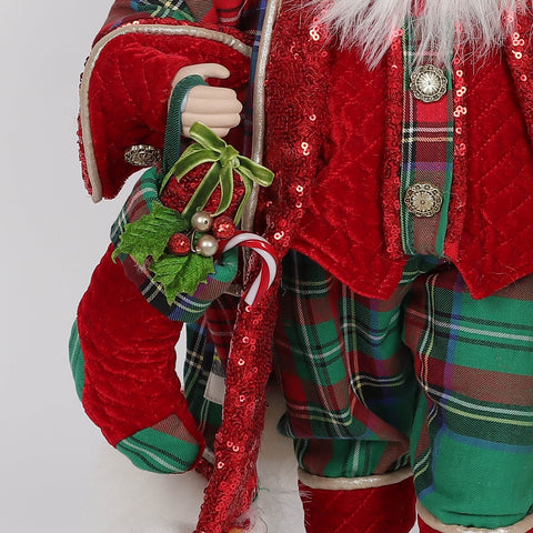 Christmas 12.0*9.0*19.5''Santa Décor | Christmas Decor | Festive Holiday Decoration
