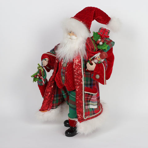 Christmas 12.0*9.0*19.5''Santa Décor | Christmas Decor | Festive Holiday Decoration