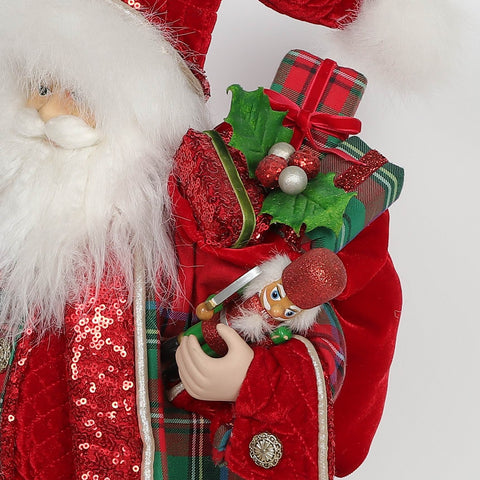 Christmas 12.0*9.0*19.5''Santa Décor | Christmas Decor | Festive Holiday Decoration