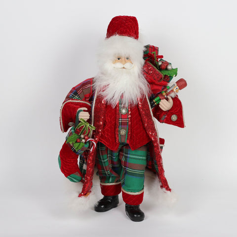 Christmas 12.0*9.0*19.5''Santa Décor | Christmas Decor | Festive Holiday Decoration