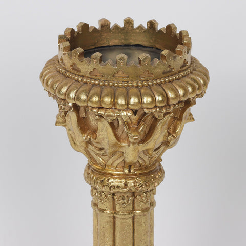 4.75*4.75*10.75‘’ Golden Candle Holder Décor