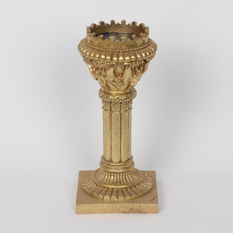 4.75*4.75*10.75‘’ Golden Candle Holder Décor