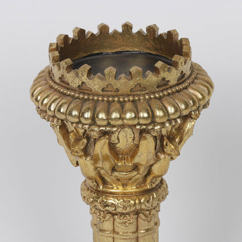 4.75*4.75*8.75‘’Golden Candle Holder Décor