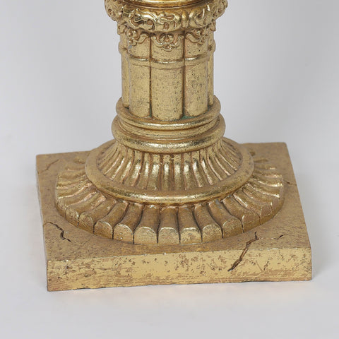 4.75*4.75*8.75‘’Golden Candle Holder Décor