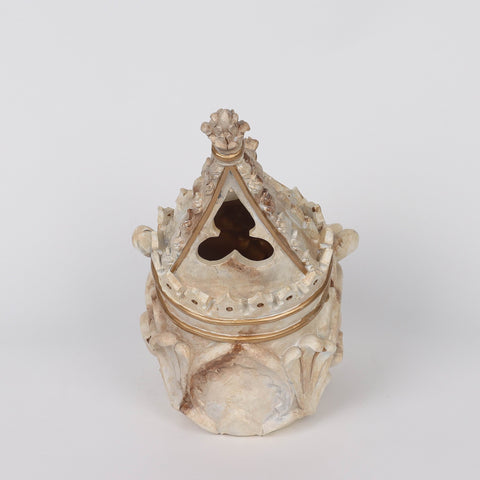 6*10.5*10.5‘’White Poly Skull Décor