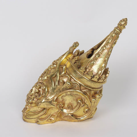 6*10.5*10.5‘’Gold Poly Skull Décor