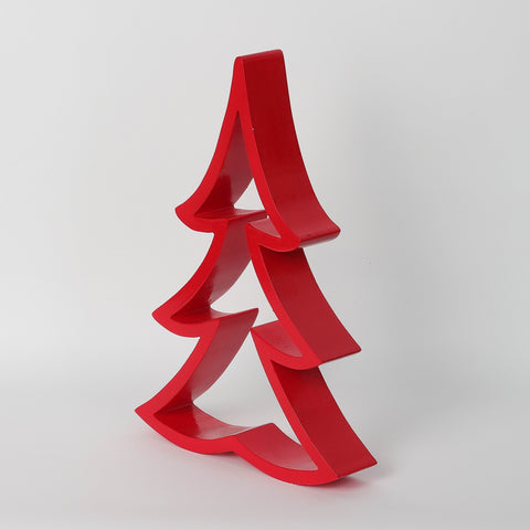 Christmas 9.5*2*14'' Red Tree Décor | Christmas Decor | Festive Holiday Decoration