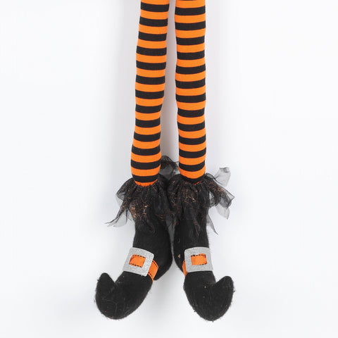 22*6*42‘’Halloween Trick Or Treat Wreath W/Witch Legs Décor