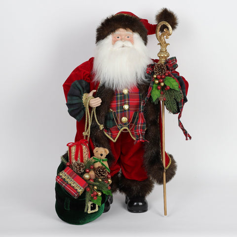 Christmas 14.5*8.0*24.0''Santa Décor | Christmas Decor | Festive Holiday Decoration