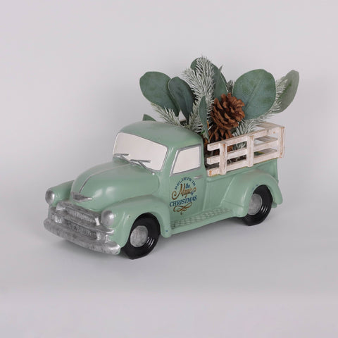 Christmas Resin Truck Décor