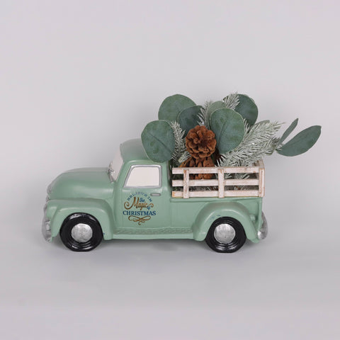 Christmas Resin Truck Décor