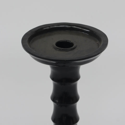 6*5.75*8.25‘’Black Poly Candle Holder Decor W/Claw Shape Bottom