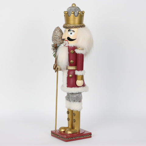 Christmas 4.0*4.0*19.5'' Mdf Nutcracker Décor | Christmas Decor | Festive Holiday Decoration