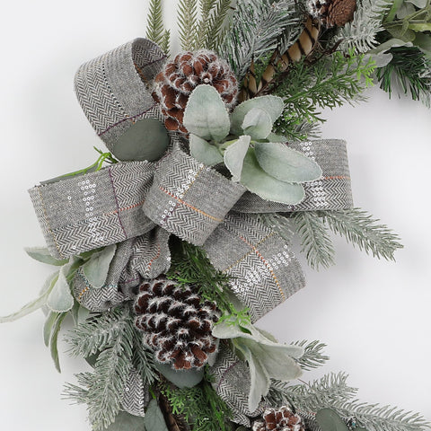 Christmas 25.0*7.0*25.0''Wreath Décor | Christmas Decor | Festive Holiday Decoration