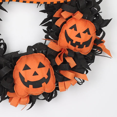 20*4'' Trick Or Treat Pumpkin Wreath Décor