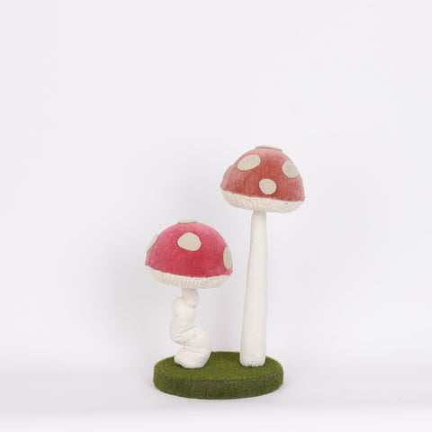 7.5*6.5*13" 2Ct. Mushroom Décor